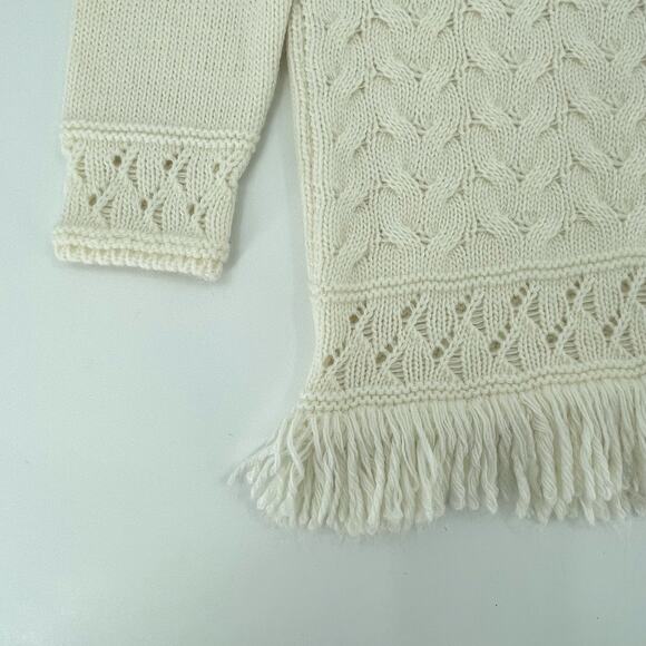 Anthropologie Elsamanda Women's Cable Knit Sweater, Wool/Alpaca Blend, Sz. M - Picture 5 of 11